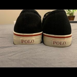 POLO RALPH LAUREN BLACK SLIP ON SNEAKER